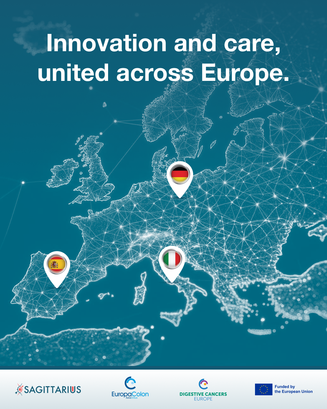 Sagittarius innovation and care in Europe social media carousel