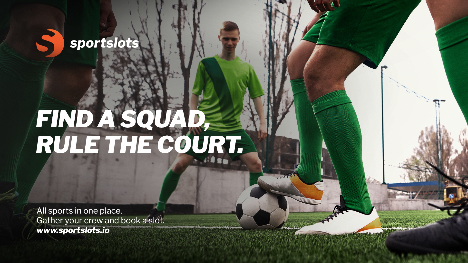Sportslots find a squad football visual